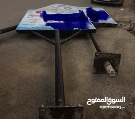 6 3 يفط حديد محمل2x2م علي استاند 2.7م ،بوجهين جاهزين لاعلانات الشوارع