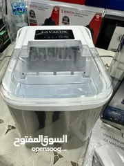  5 جهاز صانع الثلج السريع من ماركة LAVALUX  الجهاز مصنوع من الستانلس شاشة ديجتال خزان 1.5 لتر