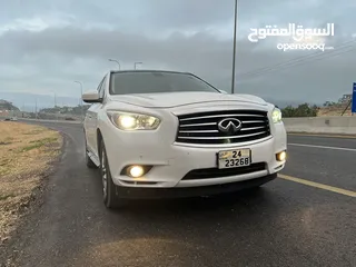  1 انفنتي  QX60 / 2014 وارد أمريكي لون لؤلؤي مميز بحاله الوكاله كاش أو / قابل للبدل