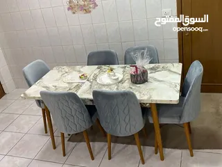  18 طاولات طاولة سفرة صناعة تركيا مع 6 كراسي صناعة تركيا الطاولات مع 6 كراسي