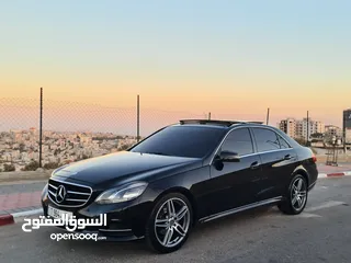  24 Mercedes Benz E200 / W212  فل إضافات مع بانوراما / صالون جلد بني عداد حقيقي 102,000 K.M / فحص نخب