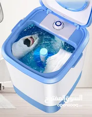  7 غسالة الملابس البيضاء والأحذية مع نشافة من الكترا وبحجم 6.5 كيلو هيكل ستانلس ستيل من الداخل