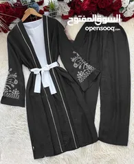  3 طقم ستاتي قطعتين فري سايز