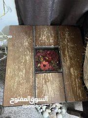  9 طاولة وسط لون بني