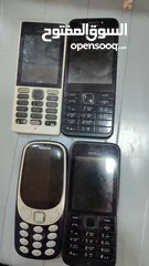  1 اربع تلفونات نوكيا مستعمله شغال ميه بالميه