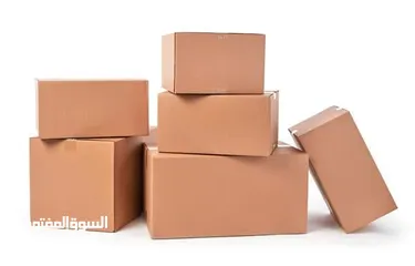  7 كراتين بوكثاث فارغة لتعبئه ادوات المطبخ والملابس وغيرها