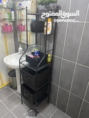  2 IKEA BLACK COLOR BATHROOM RACK
