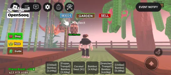  1 حساب بلوكس فروت للبيع و فيه اشياء في ماب المزرعة  فيه دبل موني و دبل ماستري و دارك بليد و دبل مساحة4