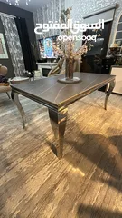  4 Marble and Chrome dining table