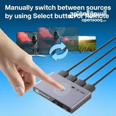  6 HAING HI-3012-HCS 3 in 1 Out HD Compatible Switch هانغ سويتش اتش دي 3