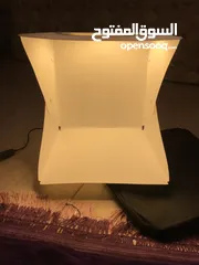  3 صندوق إضاءة للتصوير الاحترافي LED قياس 30x30 ثلاث درجات إضاءة portable light box photography