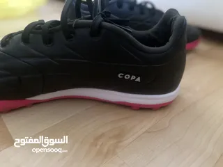  3 بوت اديداس اصلي لون اسود استعمال مرتين