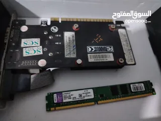  2 كرت شاشهGT210.1gb  ورام4gb
