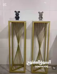  5 لأول مرّة في فلسطين الفخامة لبيتك بس من عندنا  طقم 3 طاولات ديكور فخمة بتصميم عصري