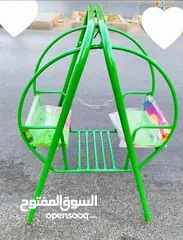  1 مرجيحة مزدوجة للاطفال   تمنح الطفل جوا من المتعة واللعب  مرجيحه حديد بمواصفات عاليه وتصنيع