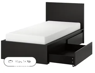  2 سرير فردي قياس (طول 200×عرض 90 cm ) بحالة كرتون، 