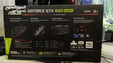  4 كرت  ASUS 1660 SUPER للبيع