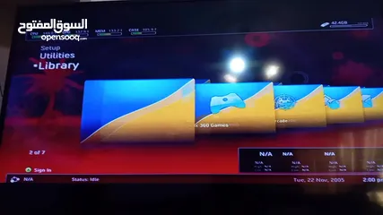  1 اكس بوكس 360 بحاله الوكاله ثلاث ايادي مع اكثر من خمس العاب