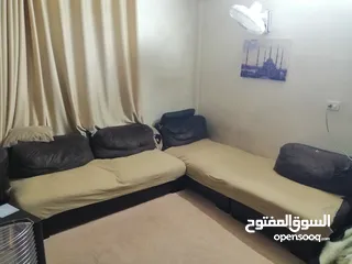  1 طقم كورنر امريكي حرف L+طاولة تلفزيون+طاولتين سيرفس