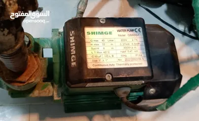  2 متور مياه مستعمل للبيع بحاله الوكاله استعمال بسيط شغال 100% موجود في سحاب بسعر 15 دينار
