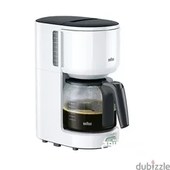  1 Braun Coffee Maker, 1000W, White, KF3100