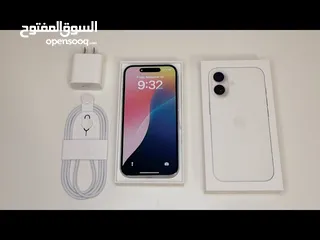  2 ايفون 16 كفالة ابل لشهر 4 - 2026 بطارية 97  مستخدم 4 شهور مع الشاحن