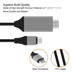  4 كابل HDMI إلى Type c للجوال