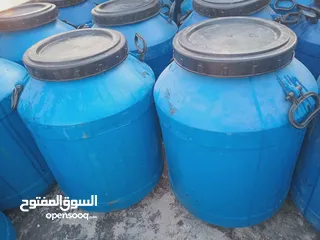  3 براميل بلاستك