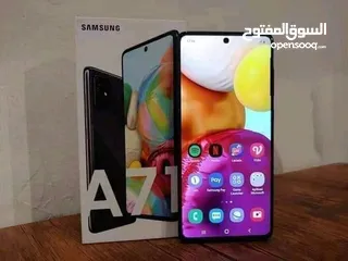  2 جهاز اخو الجديد Samsung A71 مش مصلح معه كرتونه وشاحن وكفر ولزقة متوفر توصيل والوان