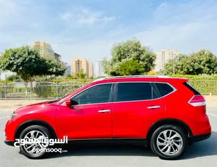  2 NISSAN XTRAIL 2015 RED GCC SL OPTION FULLY LOADED