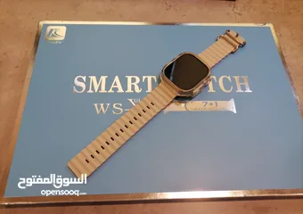  7 ساعة يد ذكية للبيع ULTRA WS-X9 مستعملة حالة ممتازة بالكرتون وكل الملحقات موجودة