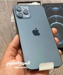  1 ايفون12pro 256 جيجا لون ازرق