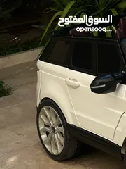  7 ‘Kids’ Electric Range Rover for Sale – Barely Used Excellent Condition White with Red Seats!