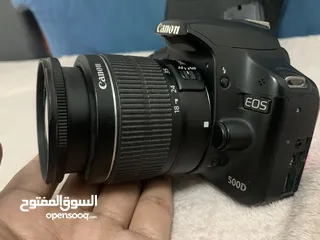  8 كاميرا كانون 500d للبيع بحالة ممتازة