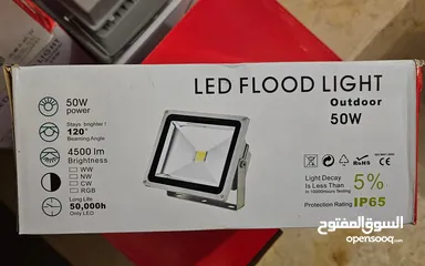  2 كشاف LED أبيض  50 واط 30 واط