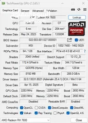  7 MSI RX 7600 MECH 2X OC