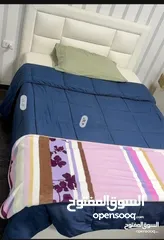  1 تخت مفرد و نص بوكس مع فرشة زنبرك للبيع