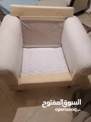  2 كنبة ايكيا مفردة للبيع بحالة الجديد