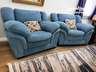  2 طقم كنب دب امريكي الاصلي فاخر فخم  +طقم دب وريكلاينر فخم  جدا وكالة للبيع بسعر رائع  التوصيل مجاني
