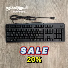  1 مخفَّضة أكثر من 50% - لوحة مفاتيح ديل جديدة Dell keyboard kb212-b