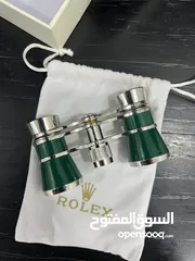  1 Rolex Green Opera Glasses Binoculars with Box & Pouch – Rare Collectible Accessory