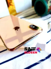  1 IPHONE XS MAX 256  GOLD حالة زيروو