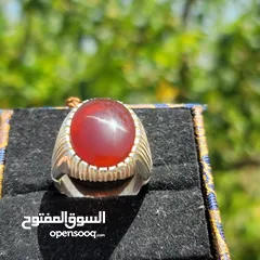  4 خاتم من العقيق اليماني الاحمر صياغه البحرين  الصائغ سليم