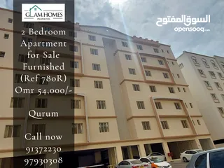  1 2 Bedrooms Furnished Apartment for Sale in Qurum REF:780R