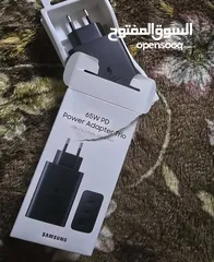  2 شاحن سامسونج 65 واط الاصلي ( 3 مداخل )