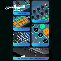  4 سماعة شحن صغيرة متنقل مع مايك عدد 2 نظام كاروكي للاطفال Karaoke Machine for Kids Adults K52