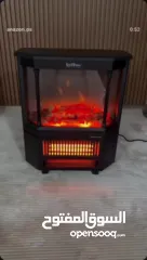  4 صوبة فايربليس ديكورية فاخرة قوة 2000 واط لتدفئة عالية جداً 3 أعمدة + هيتر هواء ساخن