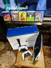  4 Playstation 5 Slim Blueray  بلاستيشن 5 سلم