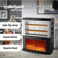  4 مدفأة فاير بليس الحجم الكبير 2400 واط من Media tek الصوبة الترند والاكثر طلباً موديل 2026 توفرت حديث