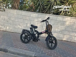  2 دراجه كهربائيه عجل عريض 48 فولت21 امبير